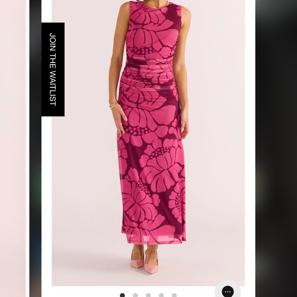 Floral Pink Maxi Dress